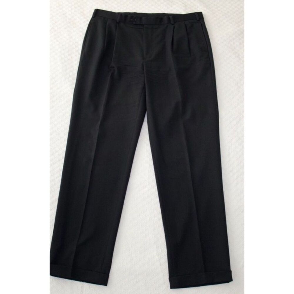 Brooks Brothers Madison Fit 100% Wool Pants Pleated 40x34